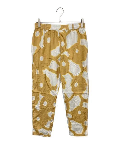BANANATIME（バナナタイム）BANANATIME (バナナタイム) 総柄シルクパンツ イエロー サイズ:Sの古着・服飾アイテム