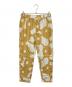 BANANATIME（バナナタイム）の古着「総柄シルクパンツ」｜イエロー