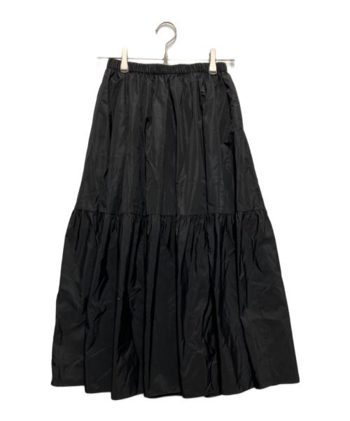 STELLA McCARTNEY（ステラマッカートニー）STELLA McCARTNEY (ステラマッカートニー) シルク混ティアードスカート ブラック サイズ:42の古着・服飾アイテム