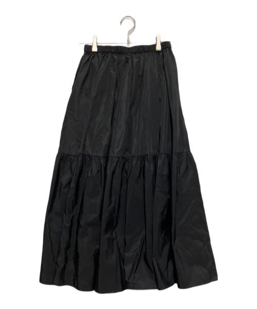 STELLA McCARTNEY（ステラマッカートニー）STELLA McCARTNEY (ステラマッカートニー) シルク混ティアードスカート ブラック サイズ:42の古着・服飾アイテム