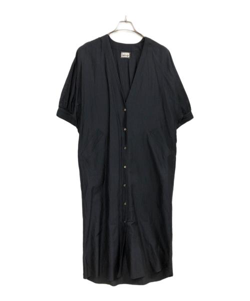 Humoresque（ユーモレスク）Humoresque (ユーモレスク) ストライプドレス ネイビー サイズ:38の古着・服飾アイテム