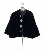 TOWAVASEトワヴァーズ）の古着「ベルベットジャケット」｜ブラック