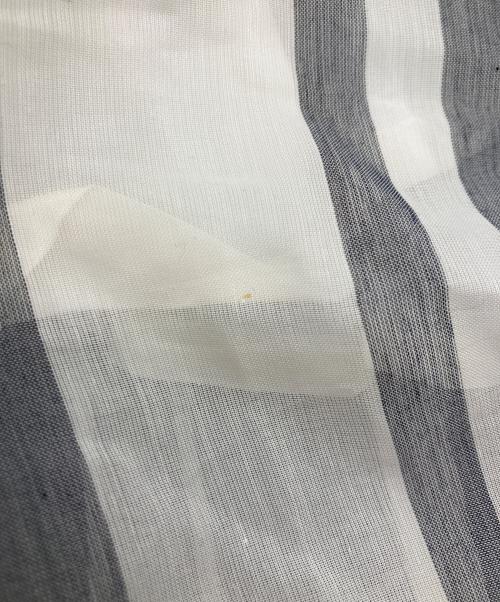 sacai（サカイ）sacai (サカイ) シアーランダムストライプパンツ ネイビー×ホワイト サイズ:2の古着・服飾アイテム