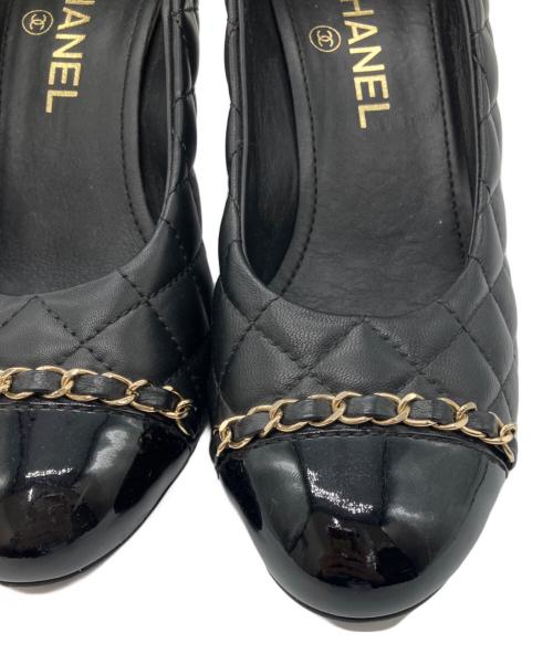 CHANEL（シャネル）CHANEL (シャネル) ココマーク マトラッセ パンプス ブラック サイズ:37の古着・服飾アイテム