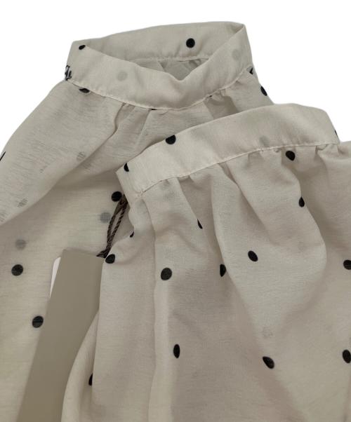 JUSGLITTY（ジャスグリッティー）JUSGLITTY (ジャスグリッティー) プリントボウタイワンピース アイボリー サイズ:2の古着・服飾アイテム