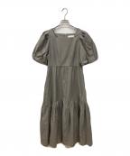 CELFORDセルフォード）の古着「スクエアネックフレアワンピース」｜グレー