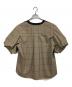sacai (サカイ) Spun Organza & Cotton Jersey T-shirt ネイビー×ブラウン サイズ:3：20000円