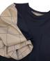 中古・古着 sacai (サカイ) Spun Organza & Cotton Jersey T-shirt ネイビー×ブラウン サイズ:3：20000円