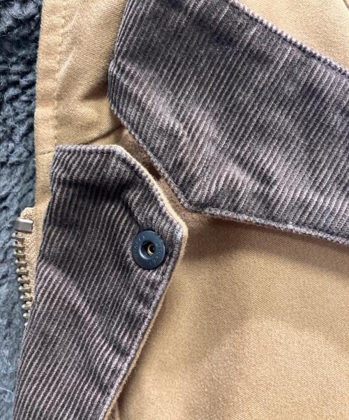 F.O.B FACTORY（エフオービー ファクトリー）F.O.B FACTORY (エフオービー ファクトリー) モールスキン フードコート ブラウン サイズ:Lの古着・服飾アイテム