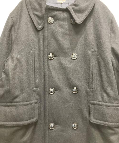 slow tempo（スローテンポ）slow tempo (スローテンポ) Pコート ネイビー サイズ:Lの古着・服飾アイテム