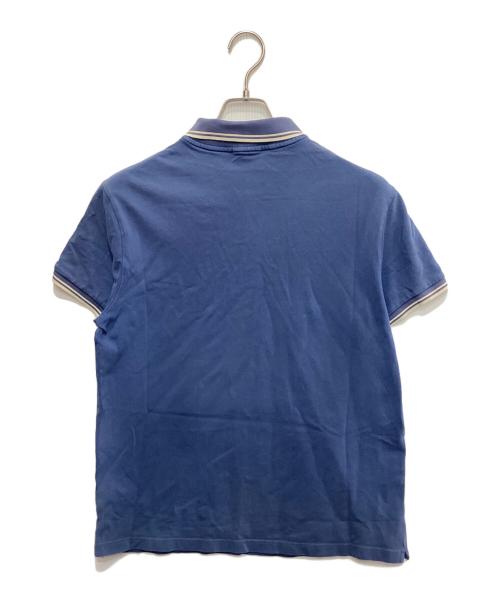 MONCLER（モンクレール）MONCLER (モンクレール) ロゴワッペンポロシャツ ブルー サイズ:Lの古着・服飾アイテム