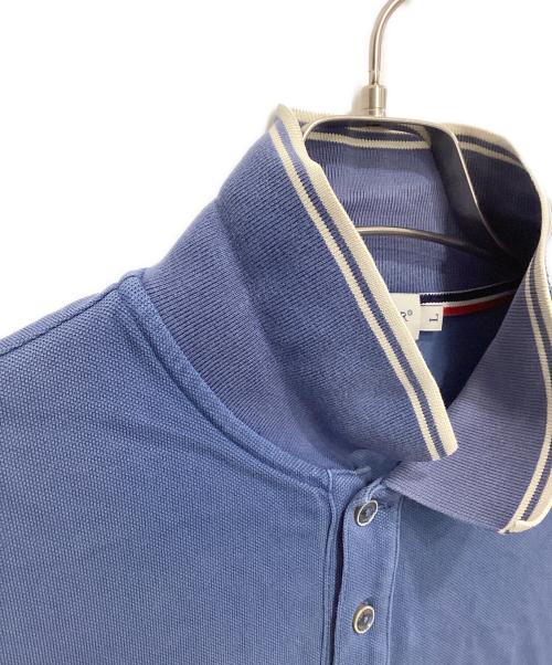 MONCLER（モンクレール）MONCLER (モンクレール) ロゴワッペンポロシャツ ブルー サイズ:Lの古着・服飾アイテム