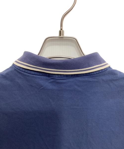 MONCLER（モンクレール）MONCLER (モンクレール) ロゴワッペンポロシャツ ブルー サイズ:Lの古着・服飾アイテム