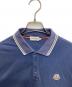 中古・古着 MONCLER (モンクレール) ロゴワッペンポロシャツ ブルー サイズ:L：8000円