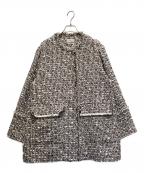 IENAイエナ）の古着「GIOLICA ツイードジャケット」｜ブラック