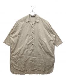 mizuiro-ind（ミズイロインド）の古着「リネン混シャツワンピース」｜ベージュ