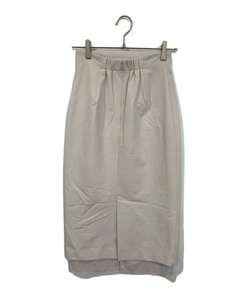 LOUNIE（ルーニー）LOUNIE (ルーニー) シアーアクセントタイトスカート ベージュ サイズ:36の古着・服飾アイテム