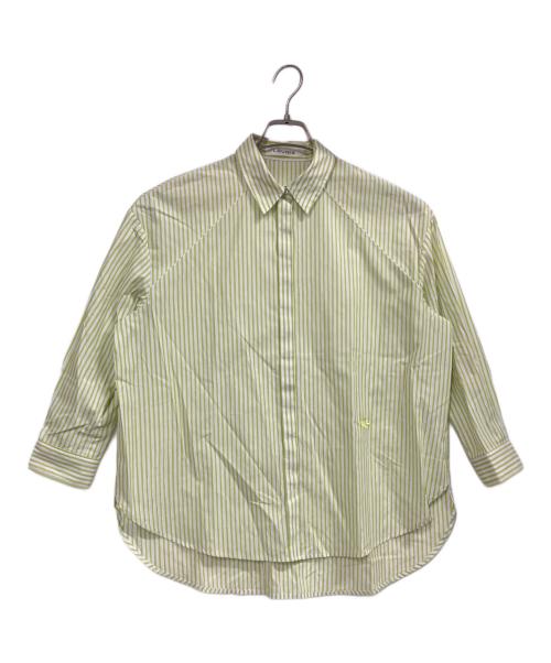 LOUNIE（ルーニー）LOUNIE (ルーニー) 先染めラメストライプシャツ グリーン サイズ:36の古着・服飾アイテム
