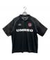UMBRO（アンブロ）の古着「SEE-THROUGH SLEEVE GAME SHIRT」｜ブラック