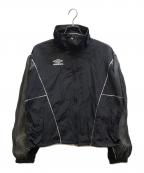UMBRO×ROSE BUDアンブロ×ローズバッド）の古着「ORGANZA SLEEVE NYLON JACKET/601-5121008」｜ブラック