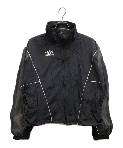 UMBRO（アンブロ）UMBRO (アンブロ) ROSE BUD (ローズバッド) ORGANZA SLEEVE NYLON JACKET/601-5121008 ブラック サイズ:Freeの古着・服飾アイテム