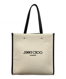 JIMMY CHOO（ジミーチュウ）の古着「N/S TOTE トートバッグ」｜アイボリー