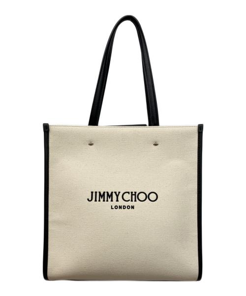 JIMMY CHOO（ジミーチュウ）JIMMY CHOO (ジミーチュウ) N/S TOTE トートバッグ アイボリーの古着・服飾アイテム