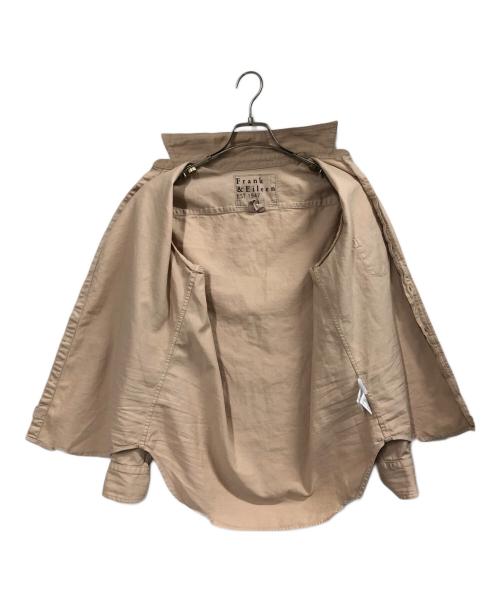 Frank&Eileen（フランクアンドアイリーン）Frank&Eileen (フランクアンドアイリーン) Eileen/SNCD /ダメージ加工長袖シャツ ベージュ サイズ:XXSの古着・服飾アイテム