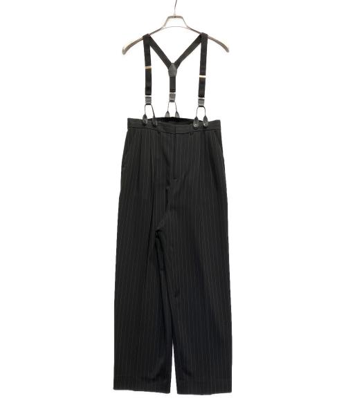 Curensology（カレンソロジー）Curensology (カレンソロジー) サスペンダーパンツ ブラック サイズ:FREEの古着・服飾アイテム