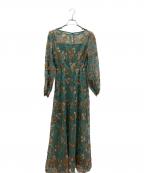 KASTANE×THE URBAN LANCHEカスタネ×）の古着「embroidery organdy dress」｜グリーン