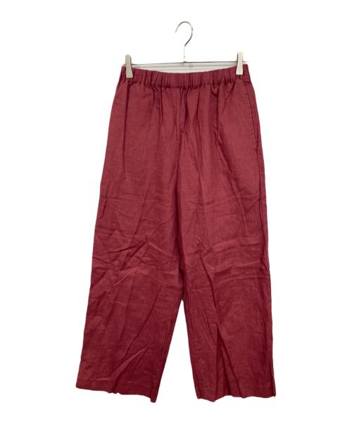 BARNYARDSTORM（バンヤードストーム）BARNYARDSTORM (バンヤードストーム) リネンイージーワイドパンツ レッド サイズ:1の古着・服飾アイテム