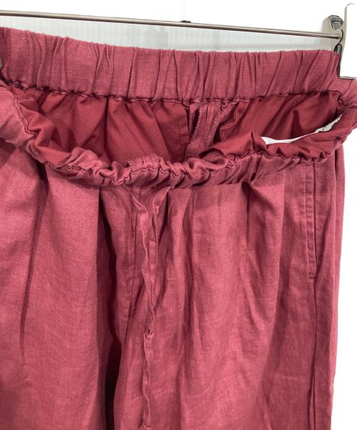 BARNYARDSTORM（バンヤードストーム）BARNYARDSTORM (バンヤードストーム) リネンイージーワイドパンツ レッド サイズ:1の古着・服飾アイテム