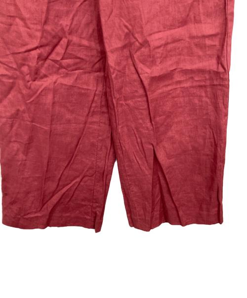 BARNYARDSTORM（バンヤードストーム）BARNYARDSTORM (バンヤードストーム) リネンイージーワイドパンツ レッド サイズ:1の古着・服飾アイテム