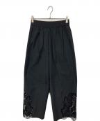 BARNYARDSTORMバンヤードストーム）の古着「レースタフタパンツ」｜ブラック