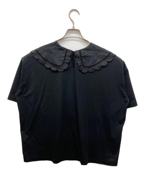 YORI（ヨリ）yori (ヨリ) スカラップカラーカットソー ブラック サイズ:FREEの古着・服飾アイテム