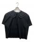 yori（ヨリ）の古着「スカラップカラーカットソー」｜ブラック