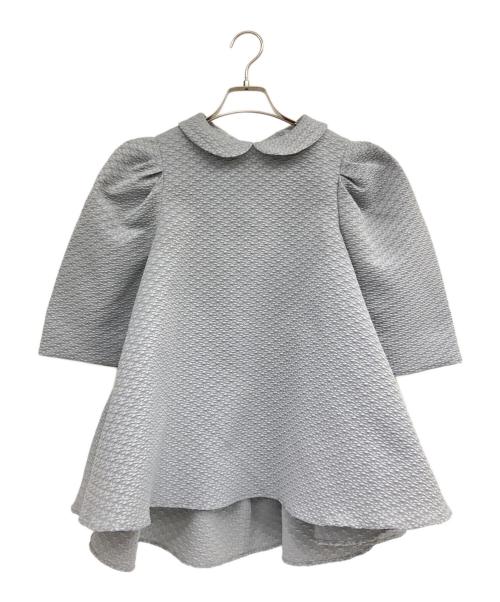 Bluelea（ブルレア）BLUELEA (ブルレア) ジャガードブラウス グレー サイズ:Fの古着・服飾アイテム