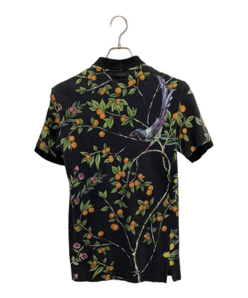 DOLCE & GABBANA（ドルチェ＆ガッバーナ）DOLCE & GABBANA (ドルチェ＆ガッバーナ) 総柄ポロシャツ ブラック サイズ:44の古着・服飾アイテム