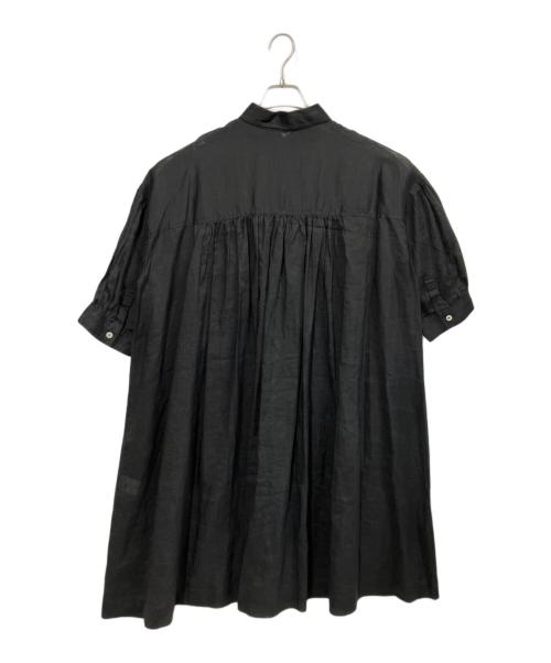 BASCO（バスコ）BASCO (バスコ) リネンシャツワンピース ブラック サイズ:2の古着・服飾アイテム
