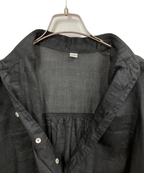 BASCO（バスコ）BASCO (バスコ) リネンシャツワンピース ブラック サイズ:2の古着・服飾アイテム