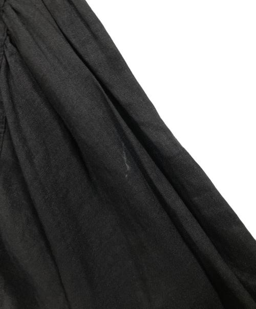 BASCO（バスコ）BASCO (バスコ) リネンシャツワンピース ブラック サイズ:2の古着・服飾アイテム