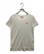 Vivienne Westwood RED LABELヴィヴィアンウエストウッドレッドレーベル）の古着「Vivienne Westwood RED LABEL オーブ刺繍tシャツ」｜ホワイト