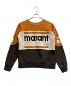 ISABEL MARANT ETOILEイザベルマランエトワール）の古着「ロゴスウェット」｜オレンジ×ブラウン