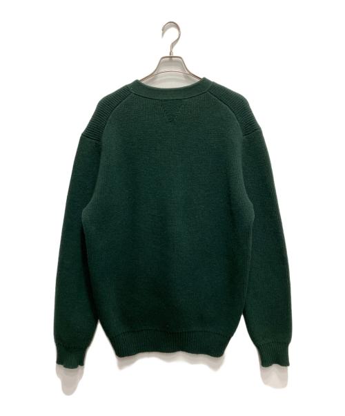 BOTTEGA VENETA（ボッテガベネタ）BOTTEGA VENETA (ボッテガベネタ) V-neck Rib-knitted カーディガン グリーン サイズ:Lの古着・服飾アイテム