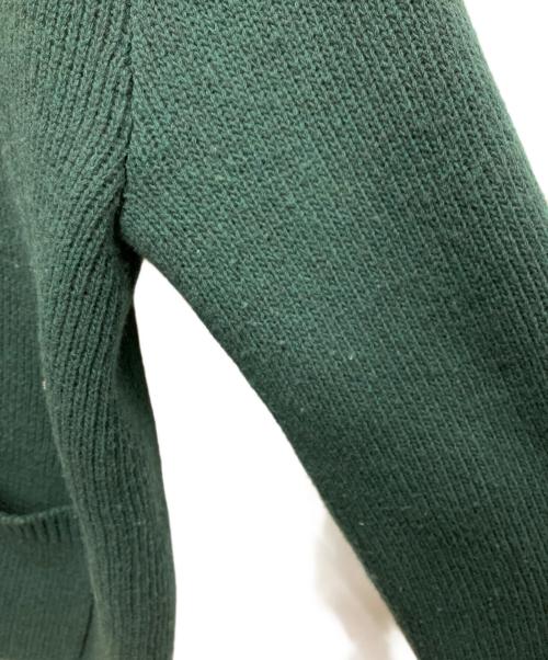 BOTTEGA VENETA（ボッテガベネタ）BOTTEGA VENETA (ボッテガベネタ) V-neck Rib-knitted カーディガン グリーン サイズ:Lの古着・服飾アイテム