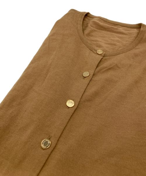 MUSE de Deuxieme Classe（ミューズ ドゥーズィエム クラス）MUSE de Deuxieme Classe (ミューズ ドゥーズィエム クラス) FF grace クルーネックカーディガン ベージュ サイズ:38の古着・服飾アイテム