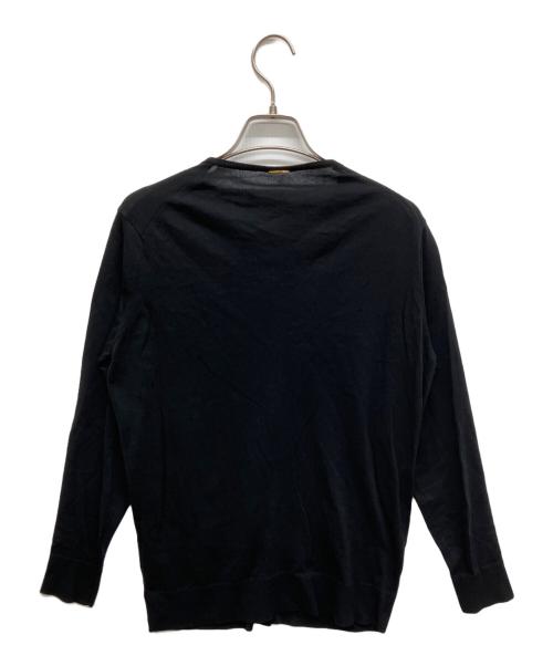 MUSE de Deuxieme Classe（ミューズ ドゥーズィエム クラス）MUSE de Deuxieme Classe (ミューズ ドゥーズィエム クラス) FF grace クルーネックカーディガン ブラック サイズ:FREEの古着・服飾アイテム