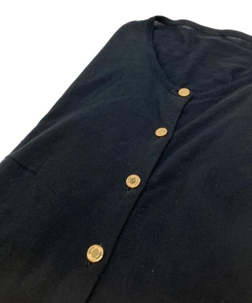 MUSE de Deuxieme Classe（ミューズ ドゥーズィエム クラス）MUSE de Deuxieme Classe (ミューズ ドゥーズィエム クラス) FF grace クルーネックカーディガン ブラック サイズ:FREEの古着・服飾アイテム