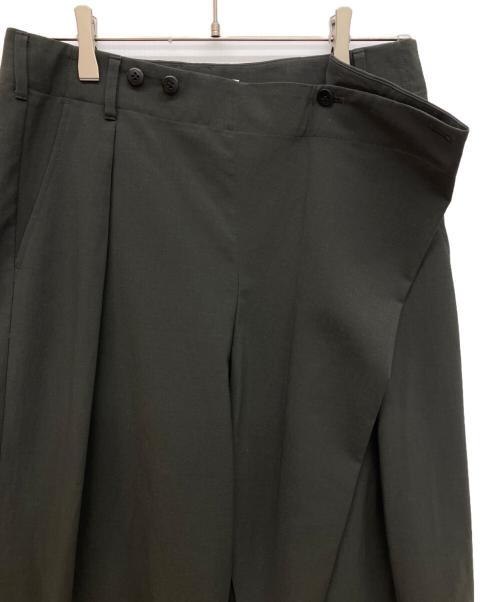 FRAMeWORK（フレームワーク）FRAMeWORK (フレームワーク) 撥水強撚ポリエステルラップワイドパンツ グレー サイズ:40の古着・服飾アイテム