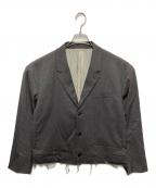 doubletダブレット）の古着「CUT OFF OVER SIZED TAILORED JACKET」｜グレー